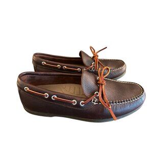 L.L. Bean Dark Brown Leather Slip-On Loafers